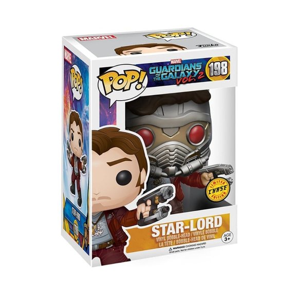 Funko Pop! Guardians of the Galaxy - Star Lord # 198 CHASE - Picture 2 of 2